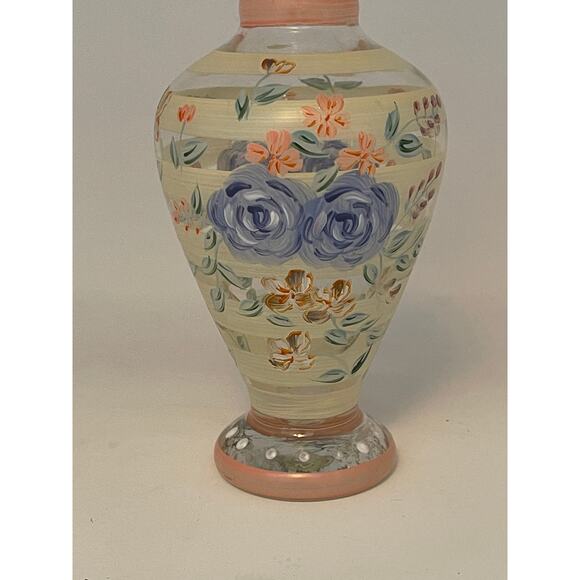 Vintage Tracy Porter Hand Painted Floral Rose Pastel Springtime Evelyn Vase - Picture 12 of 14